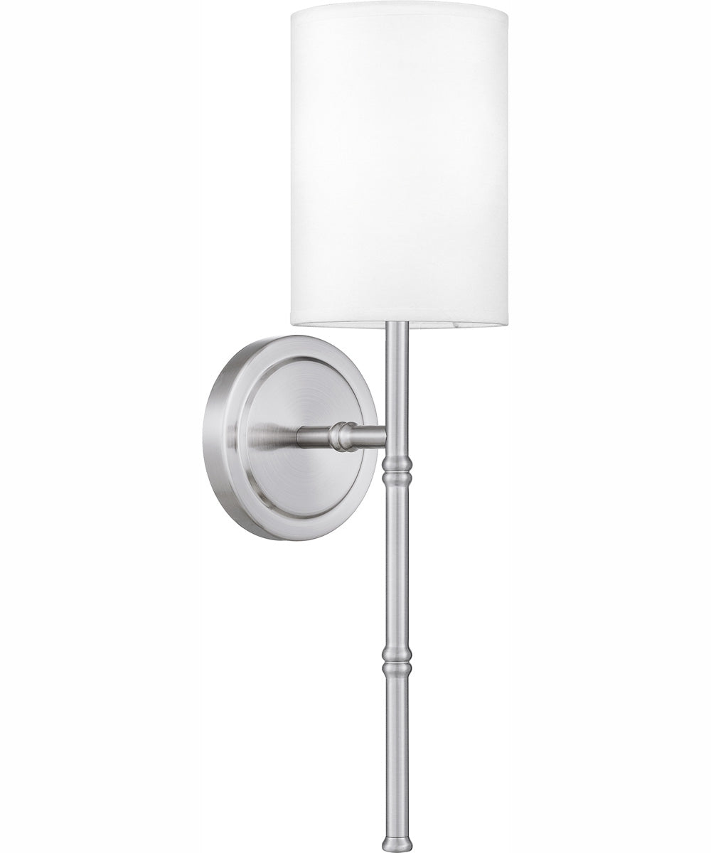 Quoizel Wood Small 1-light Wall Sconce Antique Polished Nickel