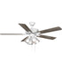 AirPro 52 in. 5-Blade Transitional Ceiling Fan with Light White