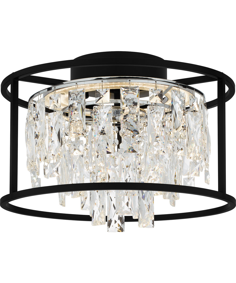 Brillance Medium Flush Mount Matte Black