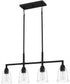 McIntire Small 4-light Island Light Matte Black