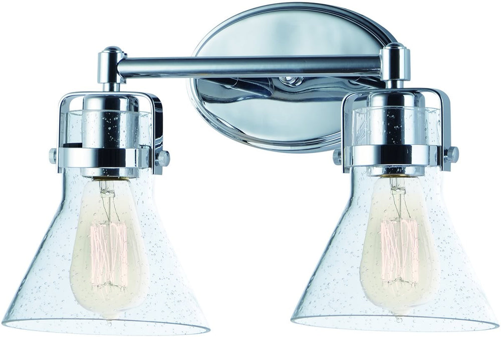 15"W Seafarer 2-Light Bath Vanity Polished Chrome