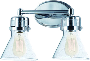 15"W Seafarer 2-Light Bath Vanity Polished Chrome