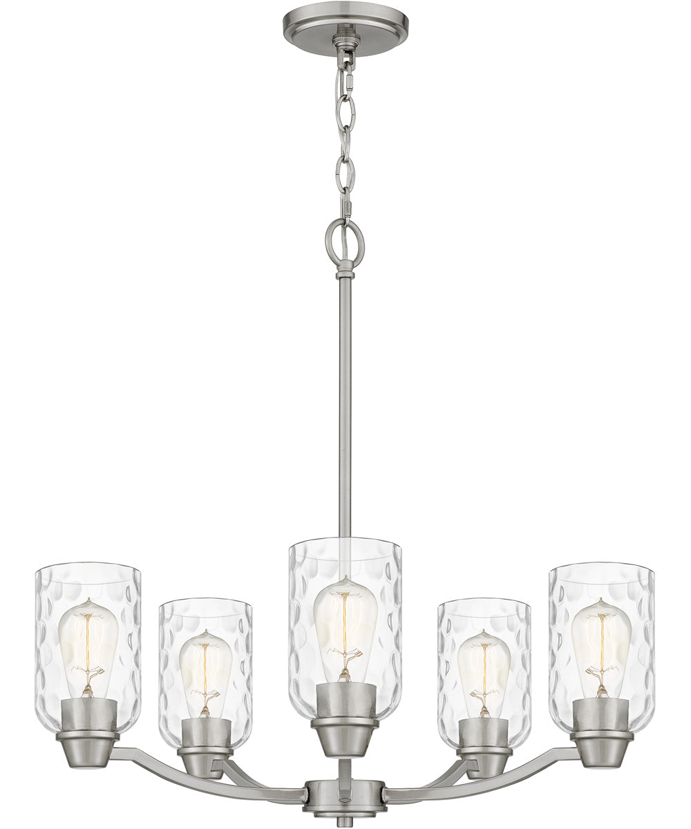 Acacia 5-light Chandelier Brushed Nickel