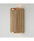 Donovan 2-Light Sconce White Wash and Matte Brass