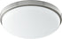 15"W 1-light LED Ceiling Flush Mount Satin Nickel