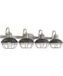 Sandpiper Extra Large 4-light Bath Light Antique Polished Nickel