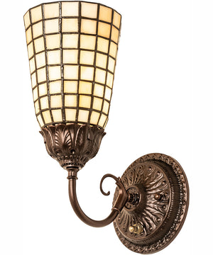 6" Wide Terra Bone Wall Sconce