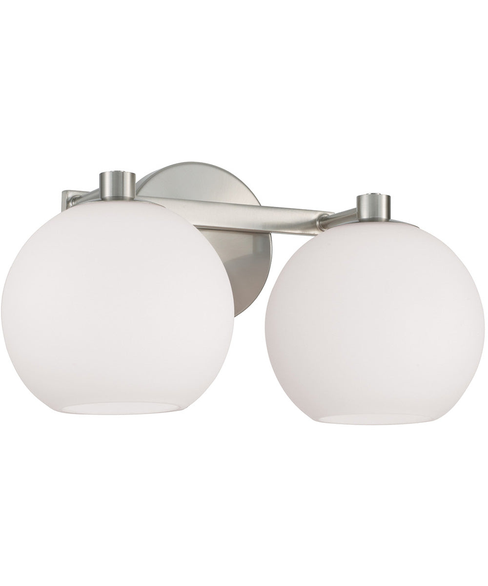 Ansley 2-Light Vanity Brushed Nickel