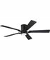 52" Wyatt 1-Light Ceiling Fan Flat Black