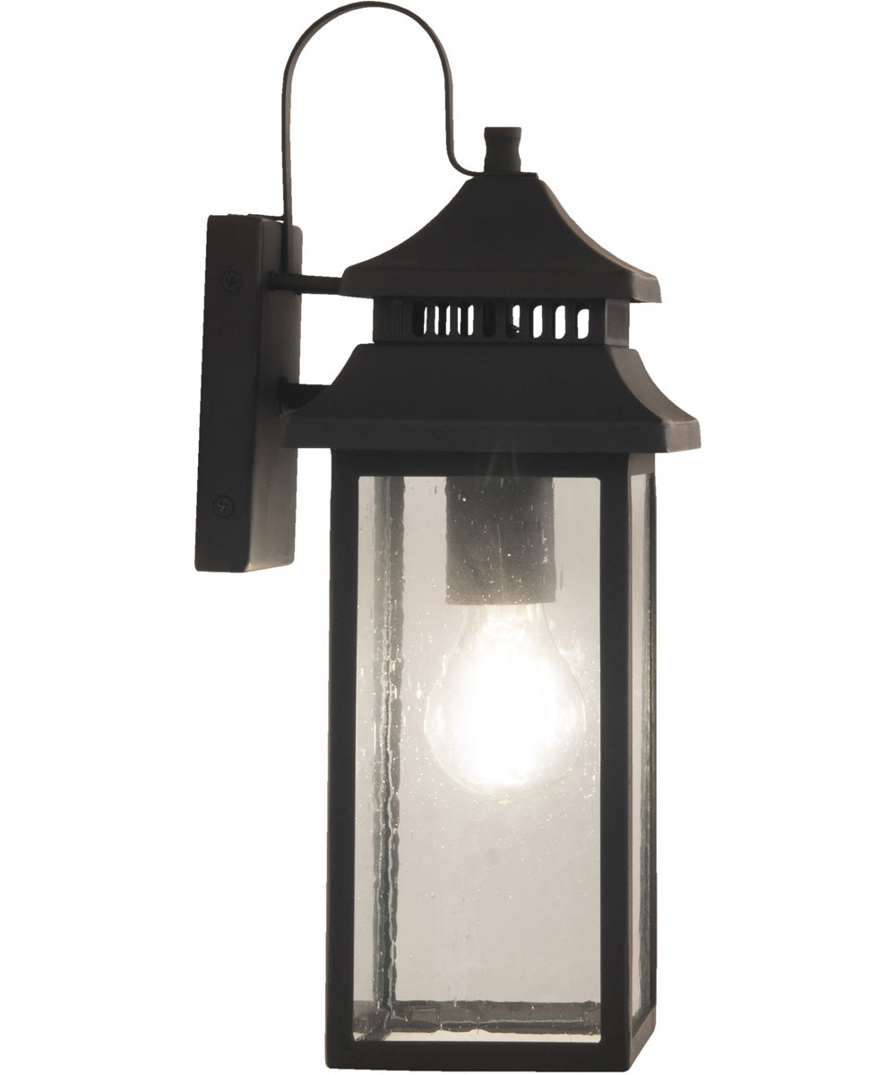 Crossbend 1-Light Outdoor Wall Lantern Dark Bronze Gilded