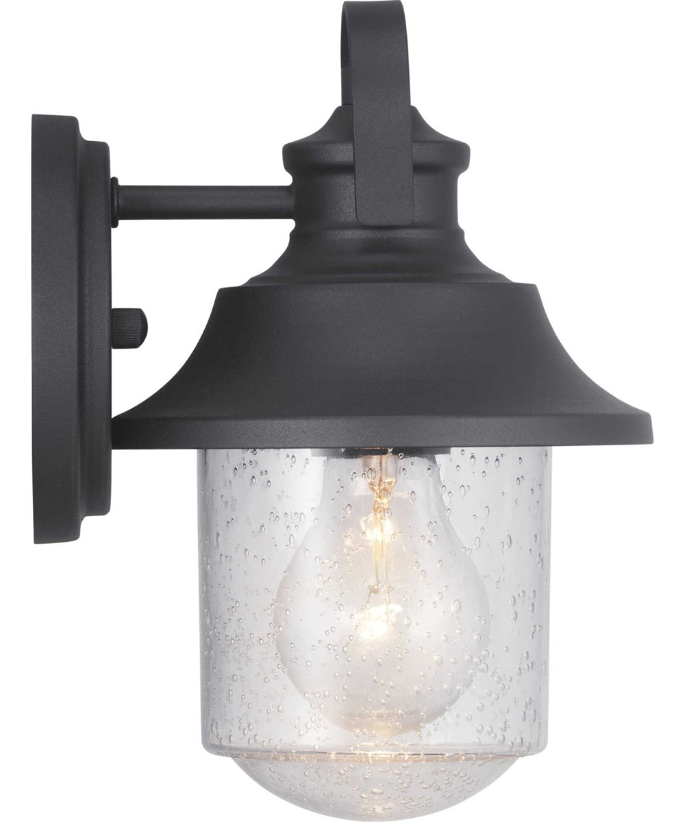Weldon 1-Light Small Wall Lantern Textured Black