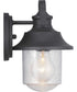 Weldon 1-Light Small Wall Lantern Textured Black
