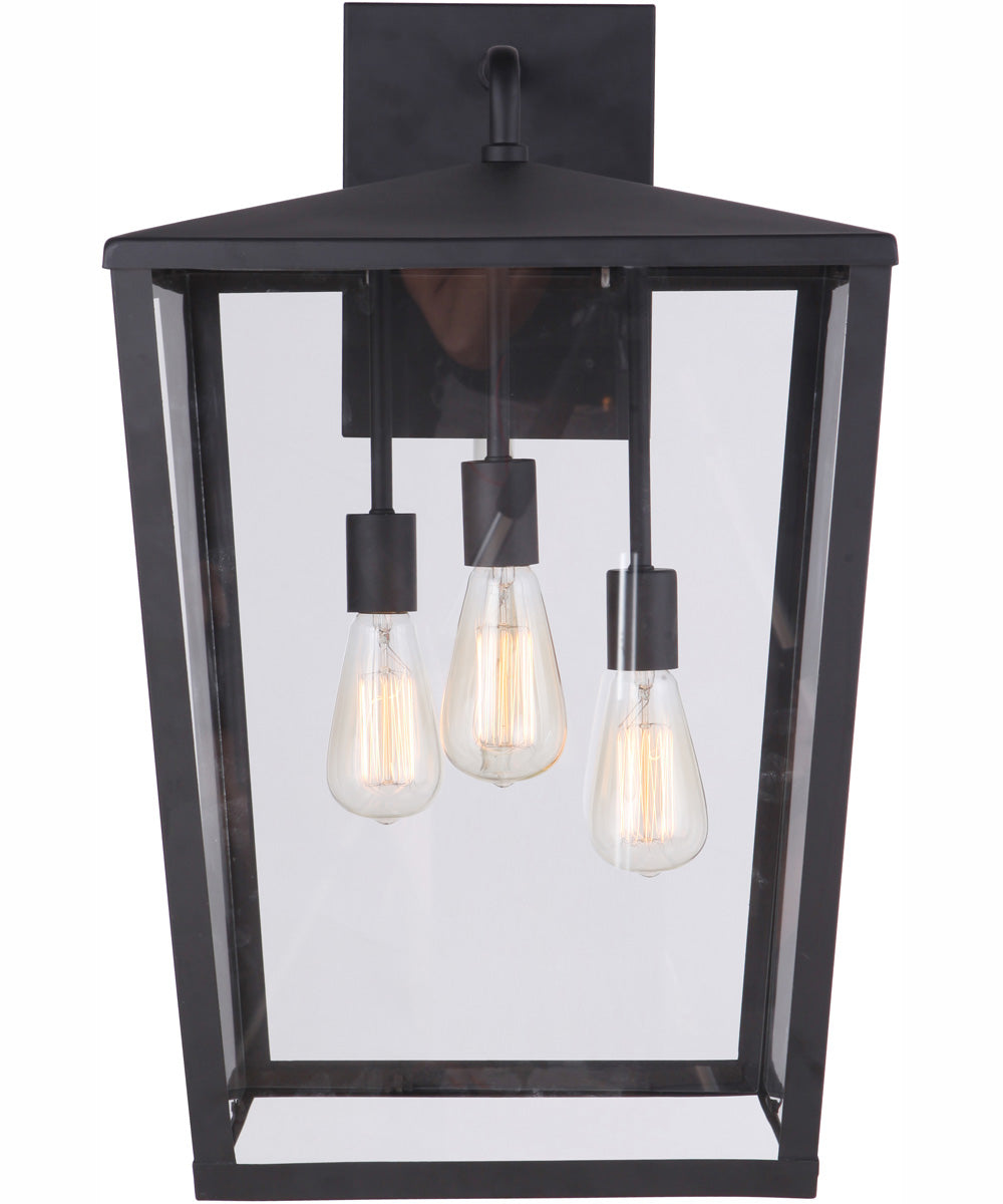 Olsen 3-Light Outdoor Wall Lantern Midnight