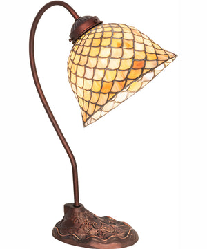 8" Wide Tiffany Fishscale Desk Lamp