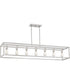 New Harbor 7-light Island Light Brushed Nickel