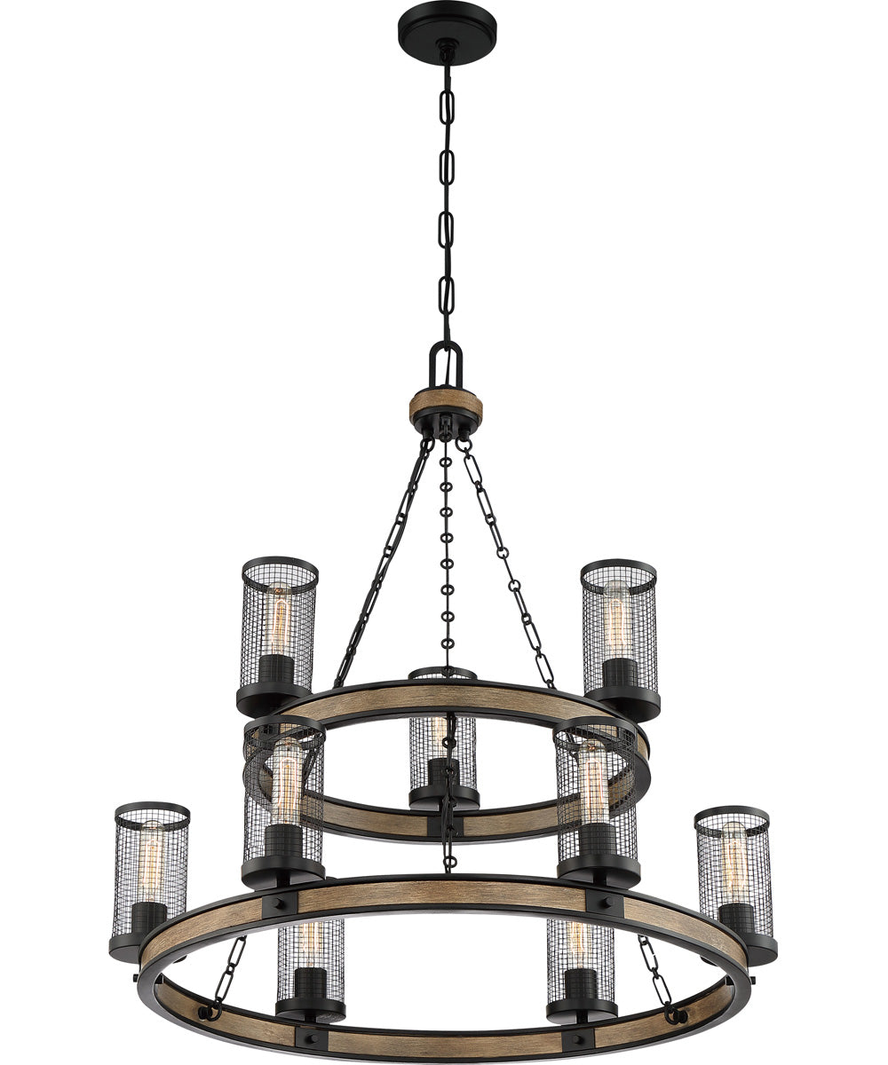 McCrady 9-light Chandelier Matte Black
