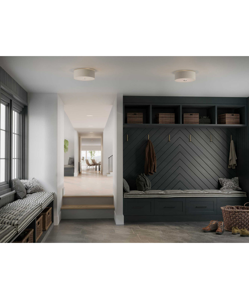 Inspire 2-Light 13" Flush Mount Brushed Nickel