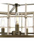 Lattimore 5-Light Coastal Chandelier Aged Brass