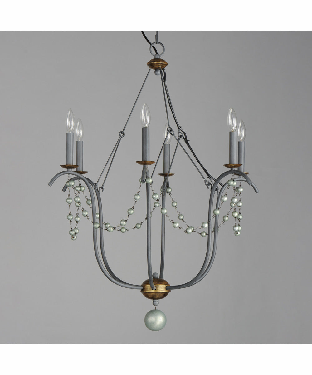 Formosa 6-Light Chandelier Golden Noir