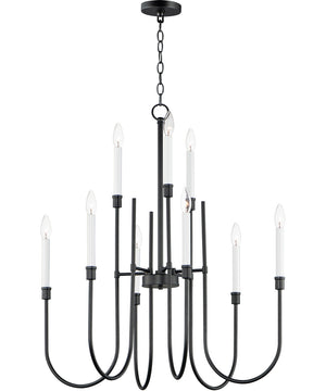 Tux 9-Light Chandelier Black