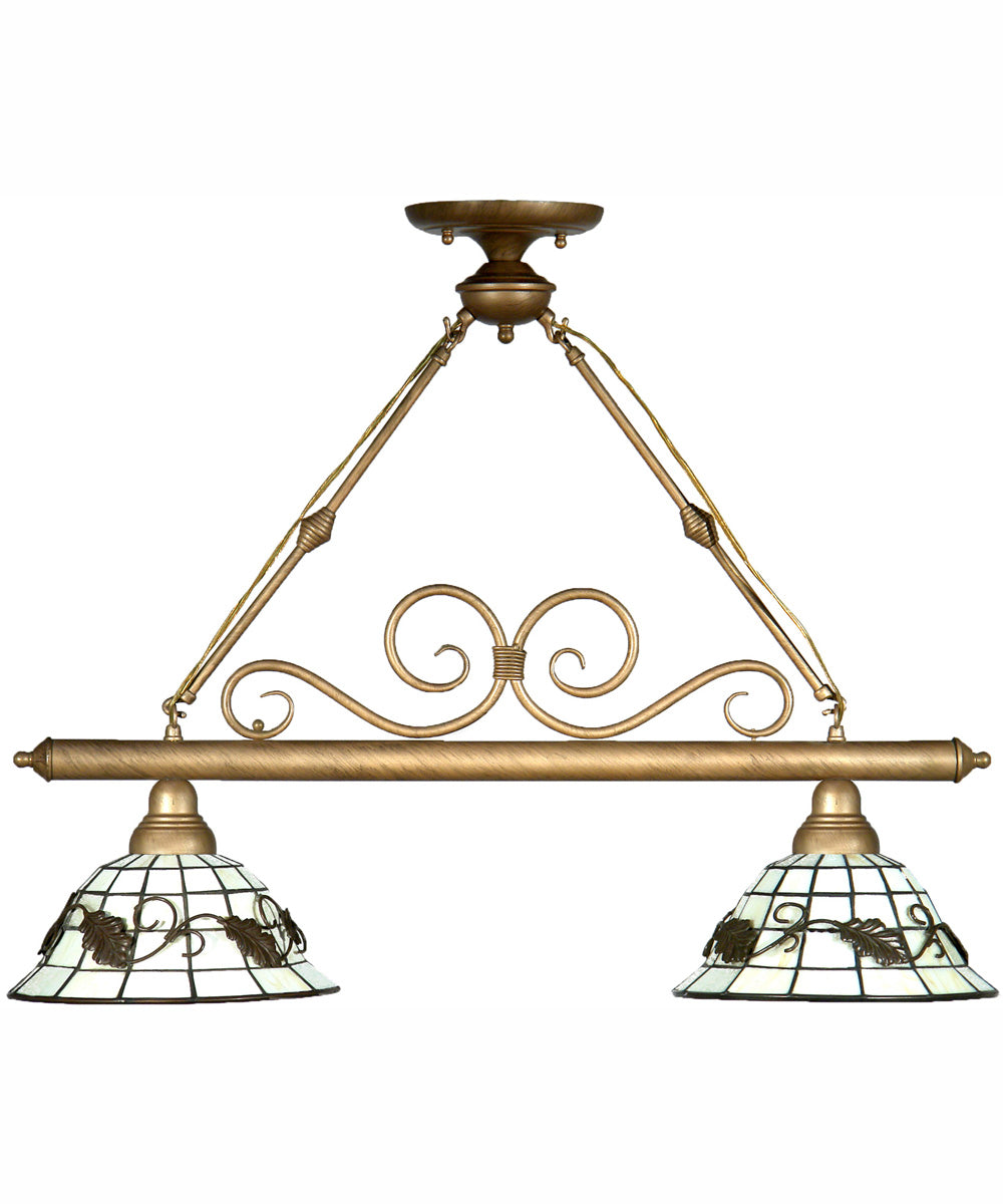 Dario 2-Light Tiffany Island Fixture