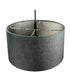 18"W 2 Light Swag Plug-In Pendant  Granite Gray with Diffuser Black Cord