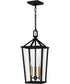 Hull Large 3-light Outdoor Pendant Light  Coastal Armour Aluminum Matte Black