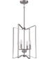Shayna 4-Light Foyer Brushed Polished Nickel