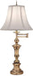 31"H Burnished Brass Signature by Stiffel Swivel Table Lamp, 3-Way