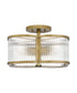 Aster 4-light Semi Flush Mount Weathered Brass