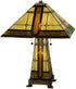 25"H Sierra Prairie Mission  Tiffany Table Lamp