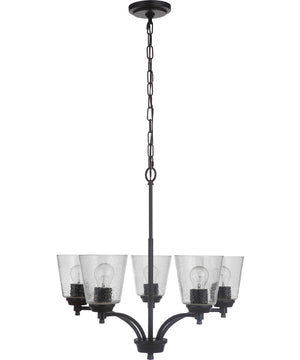 Tyler 5-Light Chandelier Flat Black