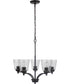 Tyler 5-Light Chandelier Flat Black