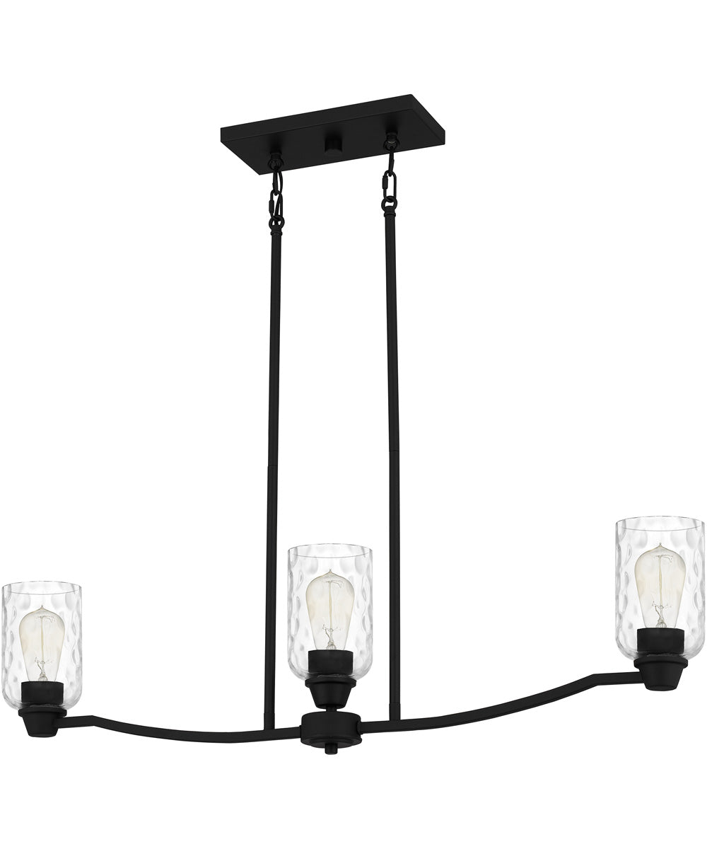 Acacia 3-light Island Light Matte Black