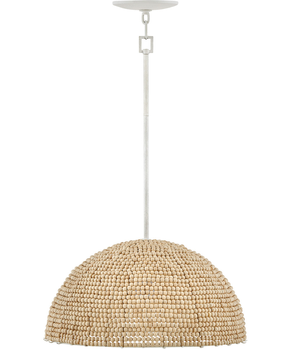 Dalia 1-Light Large Pendant in Textured Plaster