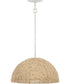 Dalia 1-Light Large Pendant in Textured Plaster