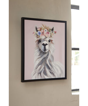 24"H Josie Wall Art Pink/White/Gray