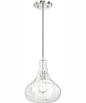 River 1-Light Pendant Polished Nickel