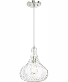 River 1-Light Pendant Polished Nickel