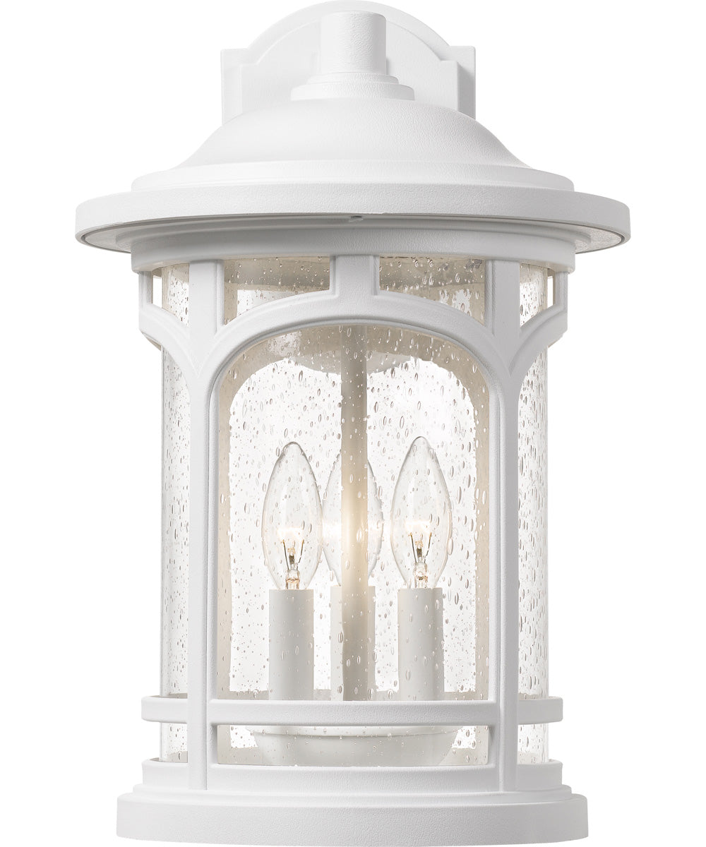 Marblehead Medium 3-light Outdoor Wall Light  Coastal Armour White Lustre