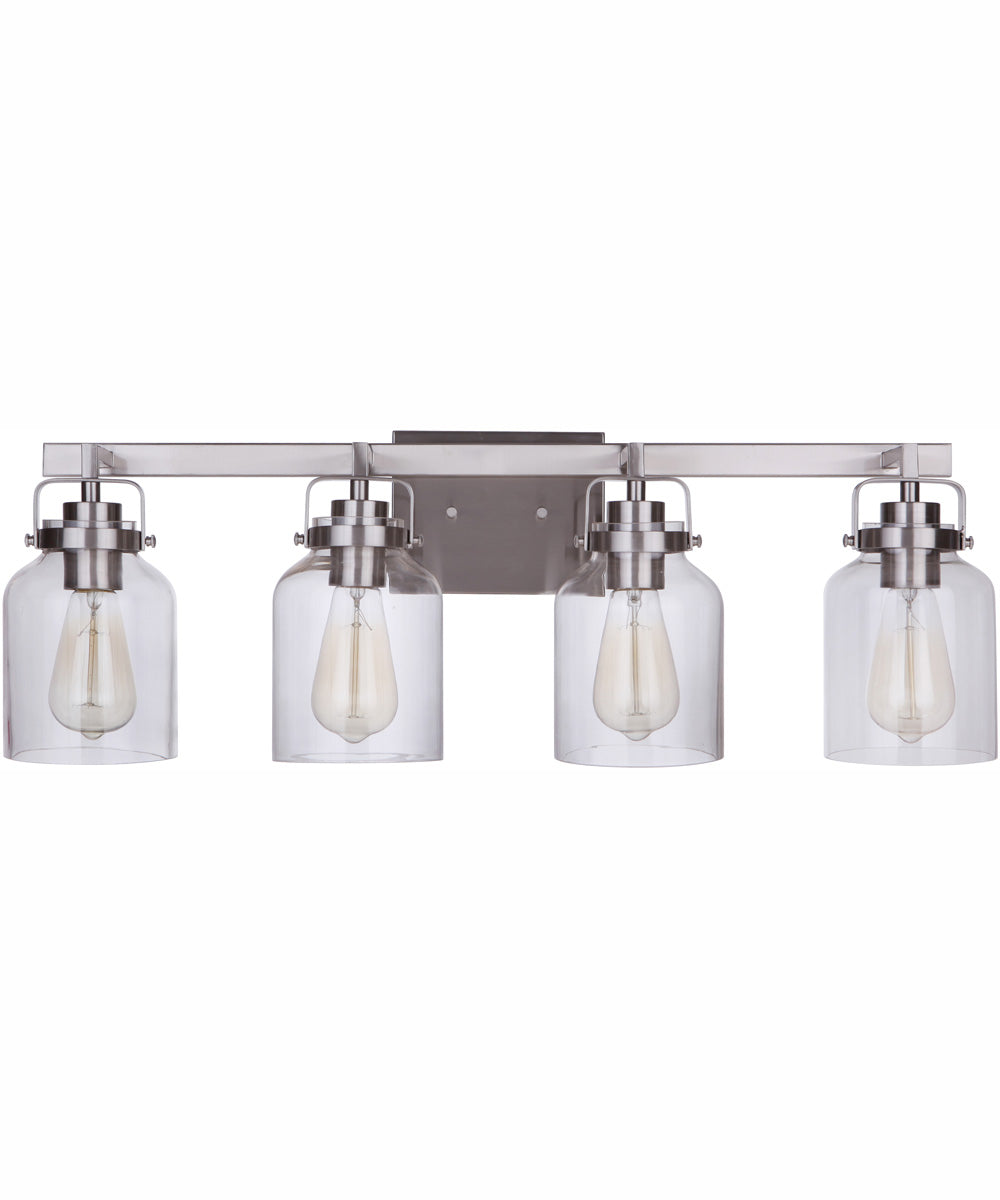 Foxwood 4-Light Vanity Brushed Polished Nickel