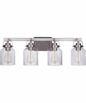 Foxwood 4-Light Vanity Brushed Polished Nickel
