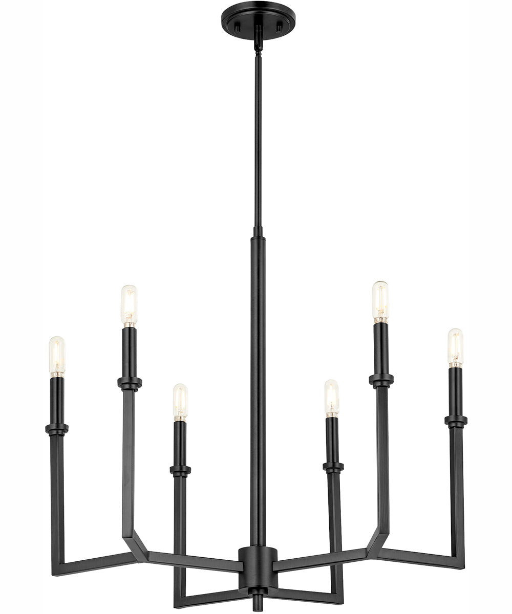 Merrick 6-light Chandelier Matte Black