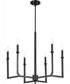 Merrick 6-light Chandelier Matte Black