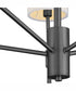 Hamilton 5-light Chandelier Matte Black