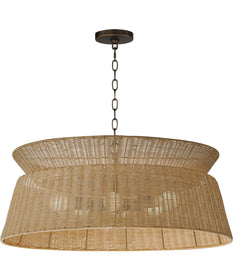 Tulum 6-Light Chandelier Dark Bronze