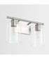 Tribute 2-light Bath Vanity Light Satin Nickel