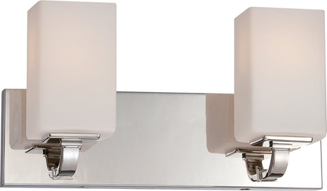 16"W Vista 2-Light Vanity & Wall Polished Nickel