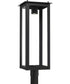 Hunt 1-Light Outdoor Post-Lantern Rain or Shine - Black