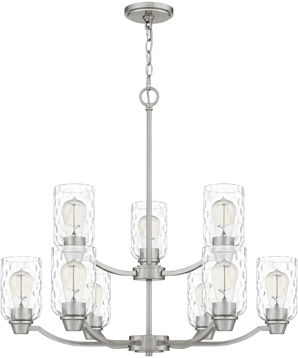 Acacia 9-light Chandelier Brushed Nickel